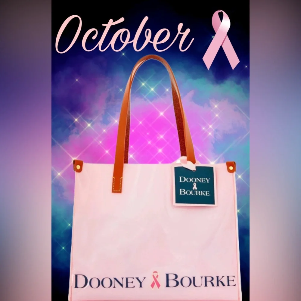 Dooney & Bourke Pink Tote Bag Breast Cancer Awareness